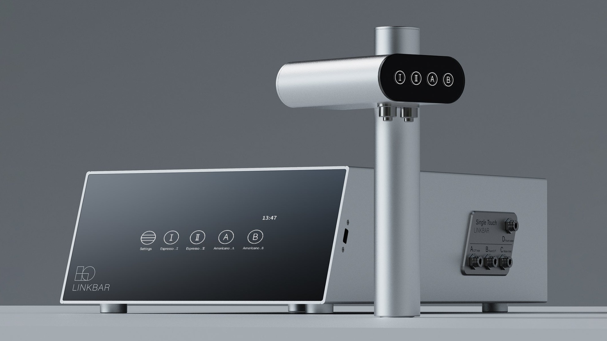 Linkbar Single Touch Coffee Under-Counter Coffee System Linkbar Single Touch Coffee under-counter host and dispensing tap
